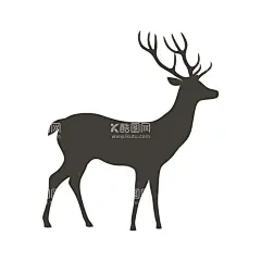 麋鹿  - 源文件下载【酷图网】麋鹿,线条麋鹿,艺术麋鹿,卡通麋鹿,麋鹿插画,麋鹿png,麋鹿素材,驯鹿,鹿剪影,卡通鹿,手绘鹿,