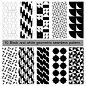194号黑白几何图形花纹图案产品包装底纹背景AI矢量平面设计素材-淘宝网