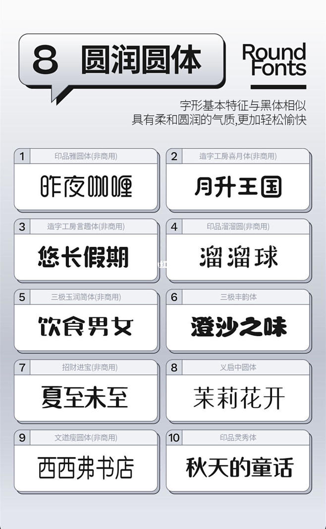 圆润圆体字体