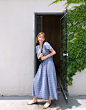 발리에서의 추억 dress by 츄(chuu) : ★☆X스트랩으로 섹시하면서도 예쁘게!☆★ 스모크 밴딩으로 가볍고 편한 원피스에용! 롱롱한 기장으로 하체가 편하답니다:)                                                                                                     PRODUCT INFO        사랑스러운 매력의 원피