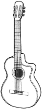 How to Draw a Guitar with Easy Step by Step Drawing Tutorial by olga