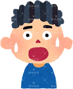 男孩女孩的插画“惊讶的脸、受到启发的脸、担心的脸、焦虑的脸”4男孩女孩子儿童表情包动作姿势贴纸扁平儿童插画元素卡通免扣png图片素材