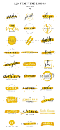 120 Feminine Branding Logos - Logos - 6