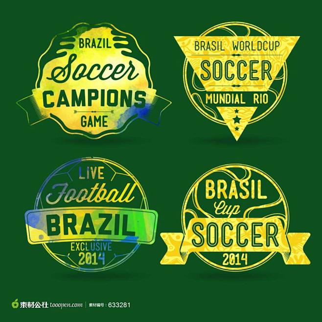 世界杯足球图标商标高清矢量图片素材