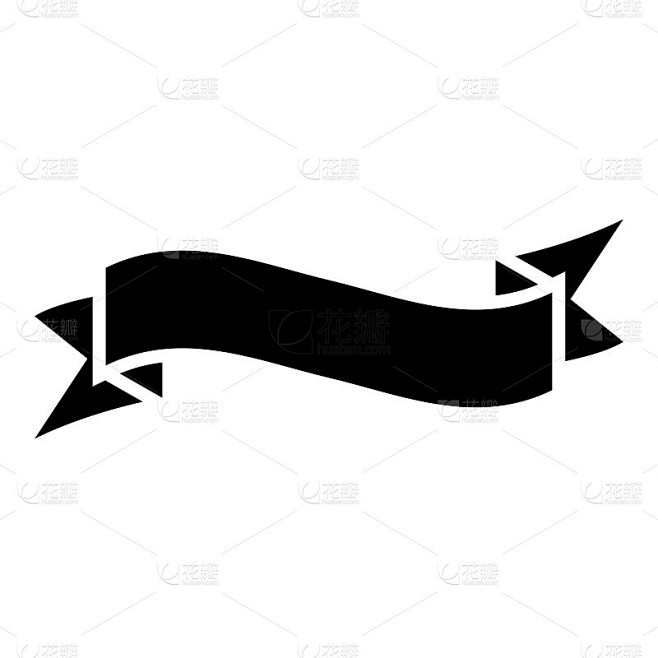 丝带图标矢量插图设计