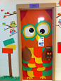 Fall is a Hoot! Owl fall classroom door decor!