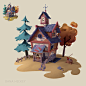 3D House model based on the 2D concept art by Etienne Savoie, Dana Hickey : 3D House model based on the 2D concept art by Etienne Savoie.

This is my first completed independent model. I modeled most of it in Maya and hand textured it in Mudbox. 
I modele