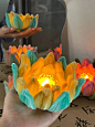 扭扭棒荷花灯