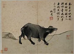 沈周《卧游图》画册
诗书画印不分家，相互依附点缀，完美结合。
 