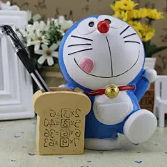 新款家居摆件哆啦A梦笔筒叮当猫存钱罐钱筒储蓄罐卡通生日礼物-淘宝网