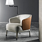 Lungotevere Leather Armchair - Meroni & Colzani