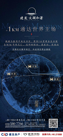 团呀采集到交通/地段|地产广告