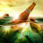 Malta啤酒PS创意合成广告设计欣赏，来源自黄蜂网http://woofeng.cn/
