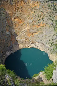 克罗地亚的Crveno jezero湖