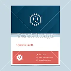 Logo 字母&quot;Q&quot;与名片模板#名片设计##名片##business card##商务名片##设计素材##矢量图##EPS##礼品卡# #横幅名片# #卡片设计# #会员卡设计素材# #设计感# #公司名片# #创意名片#