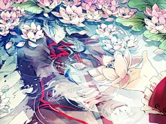 插画 动漫 二次元 壁纸 头像 原创 同人 手绘 CG P站 pixiv 少年 D.Gray-man 驱魔少年 神田优 莲