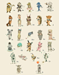 可爱动物26字母表~【holli · 图】