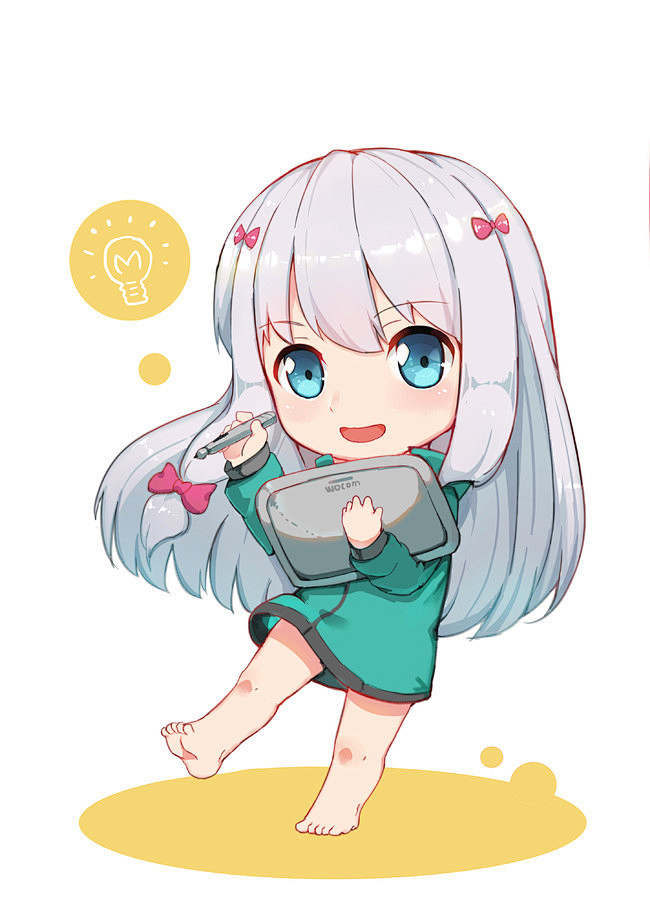 埃罗芒阿老师和泉纱雾同人图插画壁纸q版黄漫老师半次元第一中文cos