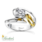 Barkev's Two Tone Engagement Ring - 7609LW
