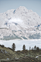 Gray Mountains Under Blue Sky