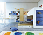 Colorful Kids Room Designs with Plenty of Storage Space : Designing a beautiful kid's room can be a challenge because it must please the kids as well as the parents. On top of that, most people will not want to redecor