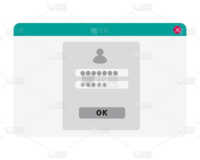 Pop up window.vector icon.flat style vector illust