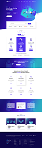 Hostinza   isometric domain web hosting wordpress theme