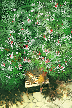 金JIN金采集到插画