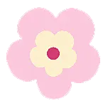 花朵装饰素材简约扁平风动态贴纸