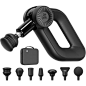 Experience effective muscle relief with the Bob and Brad D6 Pro Massage Gun. Designed for athletes, this deep tissue massager offers 16mm amplitude and 85lbs of stall force, providing powerful, targeted muscle treatment. Featuring an ultra-quiet motor, er