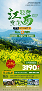 轻奢江西赏花婺源旅游海报-志设网-zs9.com