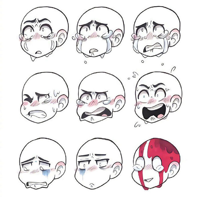 81种丰富的人物角色表情！BY：Alle...