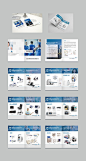 蓝色大气简洁医疗器械方案商产品画册