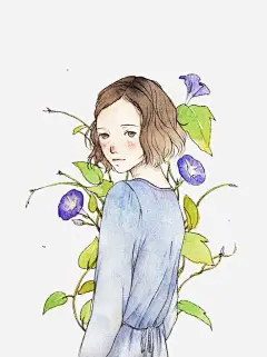 少女系唯美手绘插画png免抠素材_新图网 https://ixintu.com 手绘 漫画 插画 小清新 水彩 少女风 女孩 青春 童话 天真活泼女孩 优雅 活力 可爱的女孩