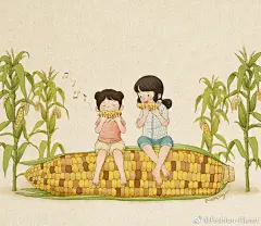 ※ Illustration ※ 有姐姐是什么体验？插画师 Paper Flying 的姐妹童年生活真的好温馨哦~ ​​​​