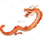 龙年春节新春新年过年除夕中国风中式传统龙插画龙生肖元素素材