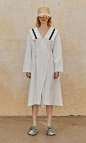 Arang Sailor Collar Dress_White