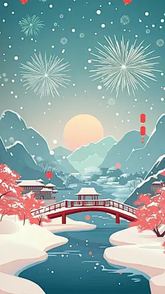 蛇年素材背景形象设计蛇主题 小年除夕蛇年通用(79)