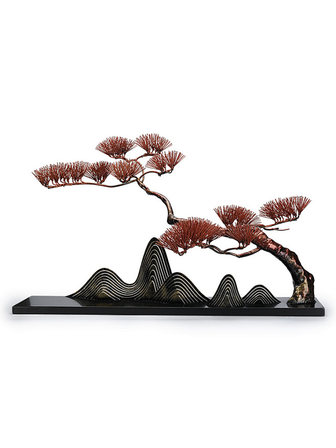 酒店摆件雕塑铁艺金属艺术品会所大厅工艺品...