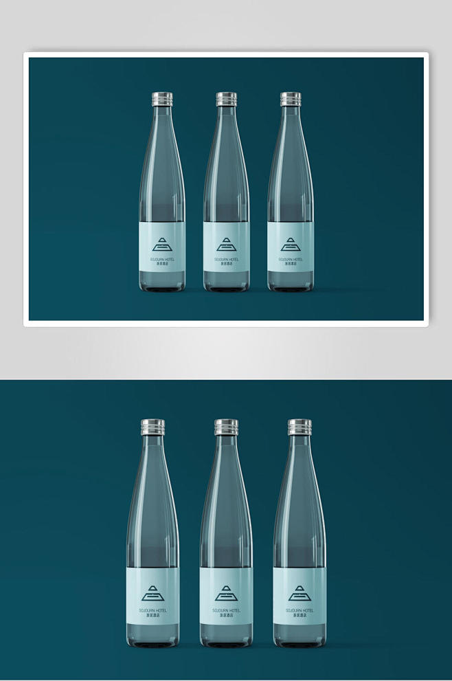 矿泉水塑料瓶品牌VI样机-众图网