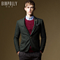 BINPOLLY2015秋冬男士西服英伦修身毛呢小西装外套韩版休闲单西潮