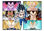 The Evolution of Vegeta! by MahnsterArt