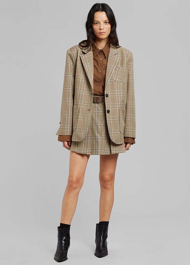 Sylke Checked Blazer...