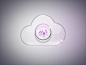 玻璃云彩质感icon