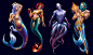 Game symbols design, Undersea Themed slot characters