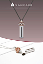 Urn Necklace Memorial Jewelry With Stone Studded