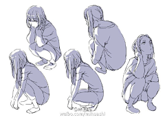 睡觉的西瓜儿采集到绘画参考 人体素材 女