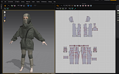 Na只折耳喵采集到C4D-服装板片参考