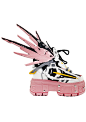 MANGOSTEEN 07 Destiny 2.0 Pink Platform Sneakers