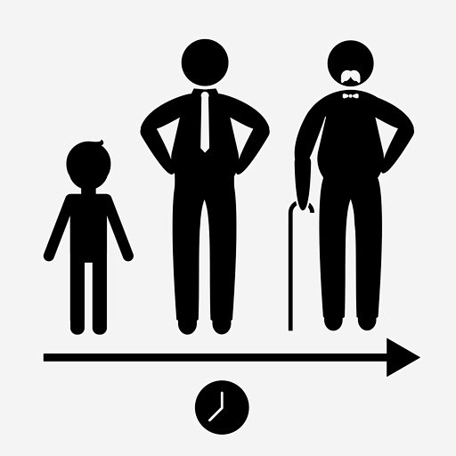 衰老时间人图标_88ICON https...